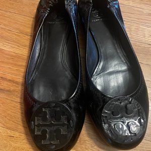 Tory Burch Ballet Slippers, Black, Size 9